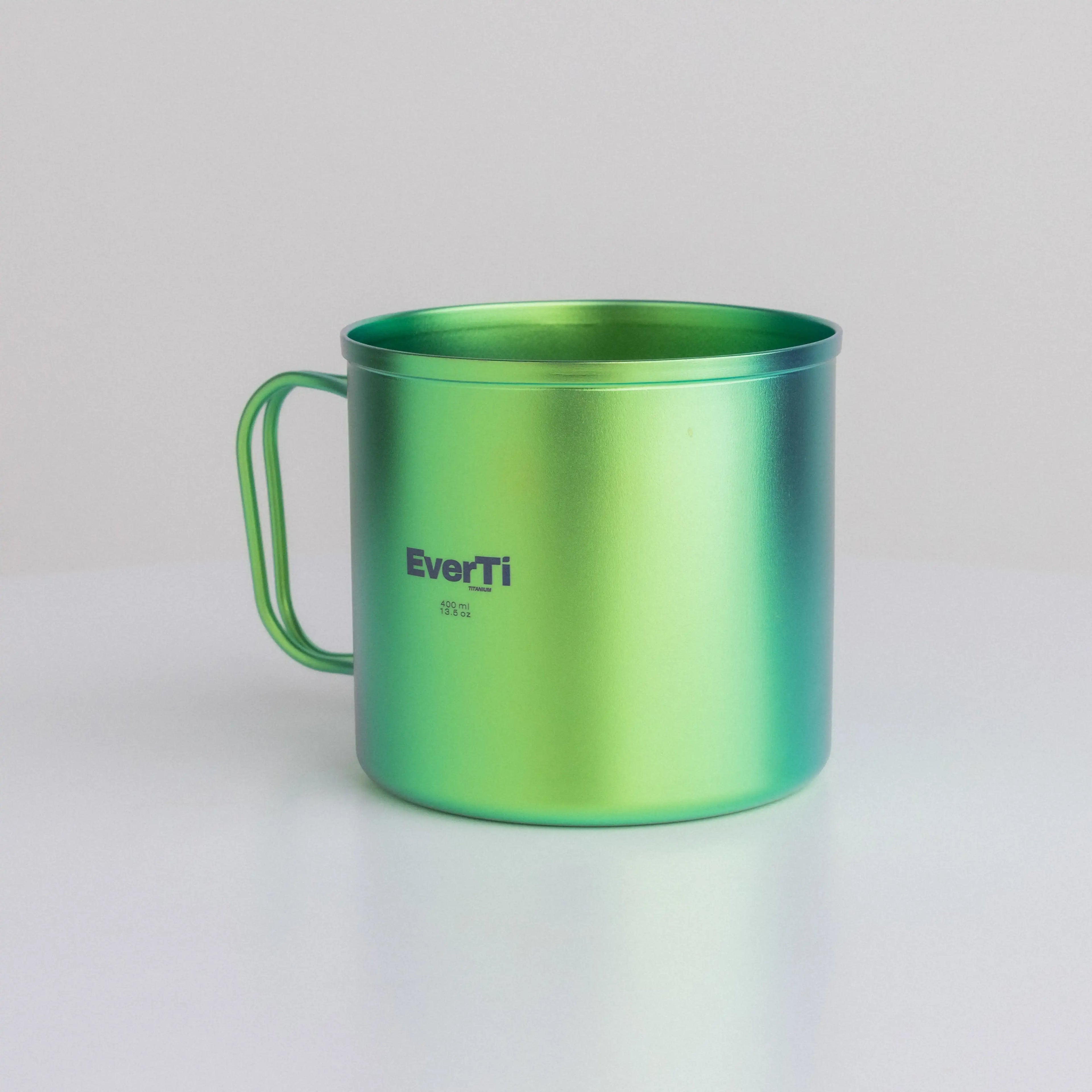Aura Non-Coating Titanium Mug – 400ml – Forest Green