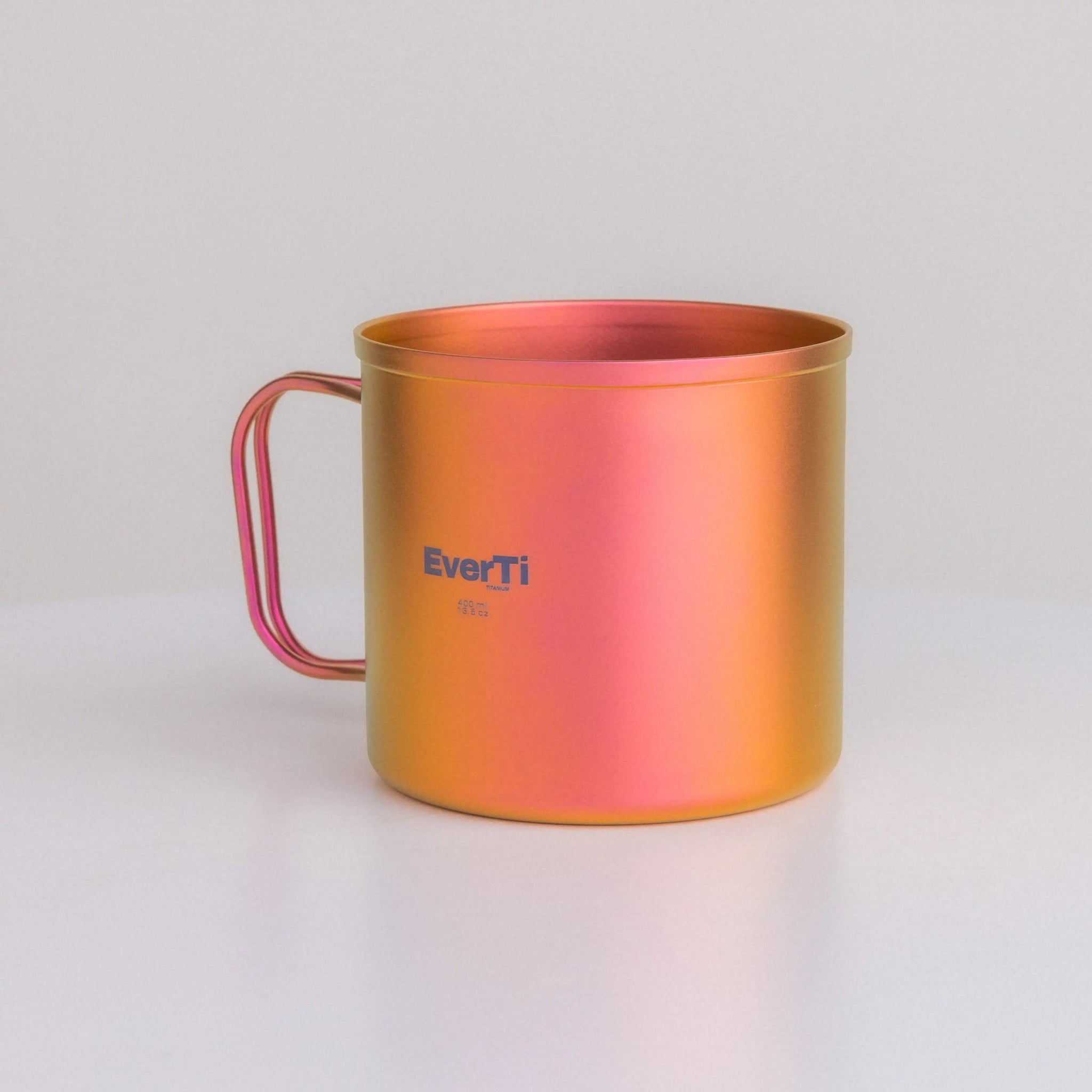 Aura Non - Coating Titanium Mug – 400ml – Pink Mist - EverTi