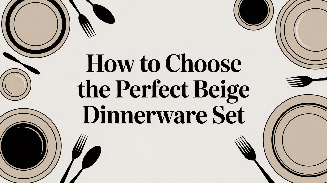 How to Choose the Perfect Beige Dinnerware Set