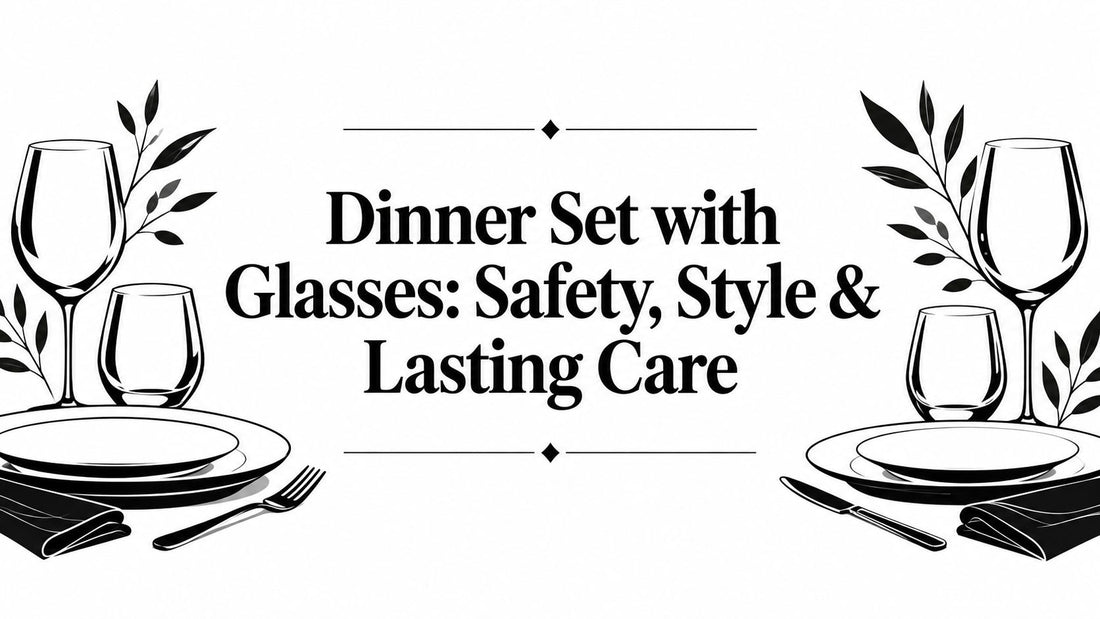 Dinner Set with Glasses: Safety, Style & Lasting Care