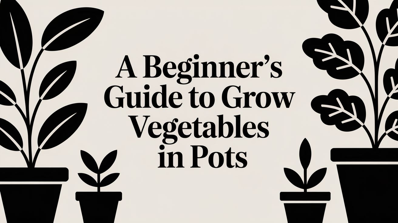 A Beginner's Guide to Grow Vegetables in Pots