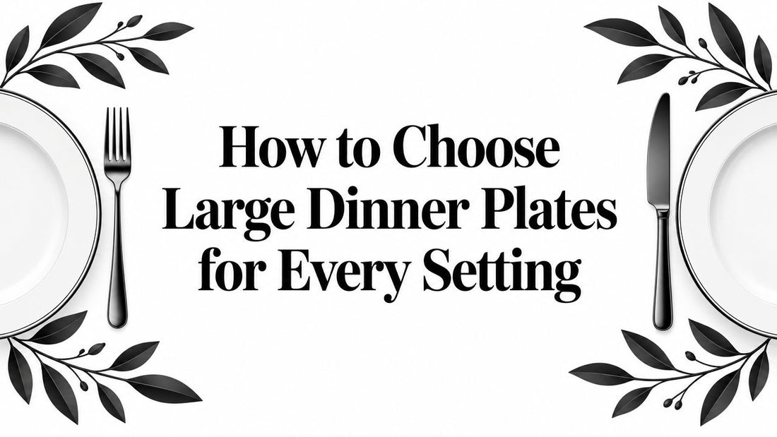 How to Choose Large Dinner Plates for Every Setting