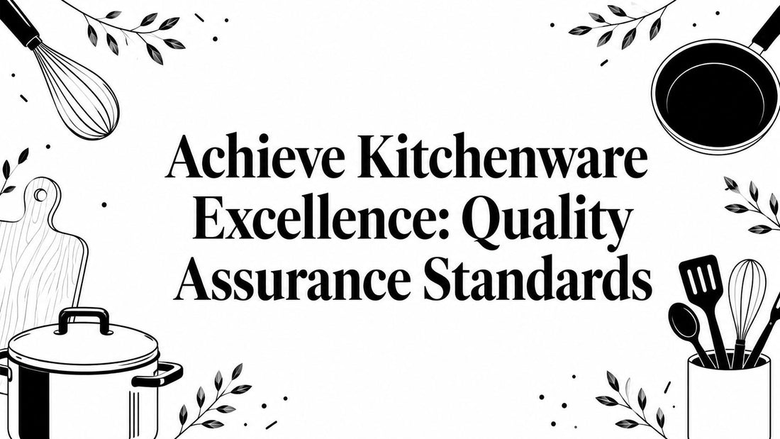 Achieve Kitchenware Excellence: Quality Assurance Standards