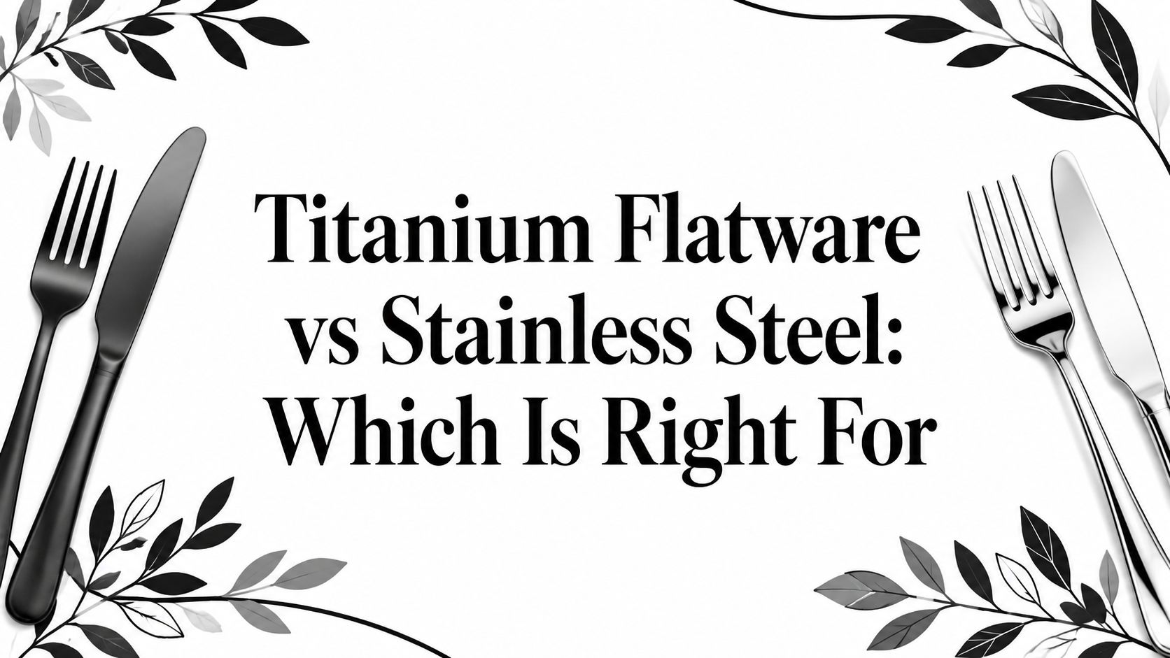 Titanium Flatware vs Stainless Steel: Which Is Right For