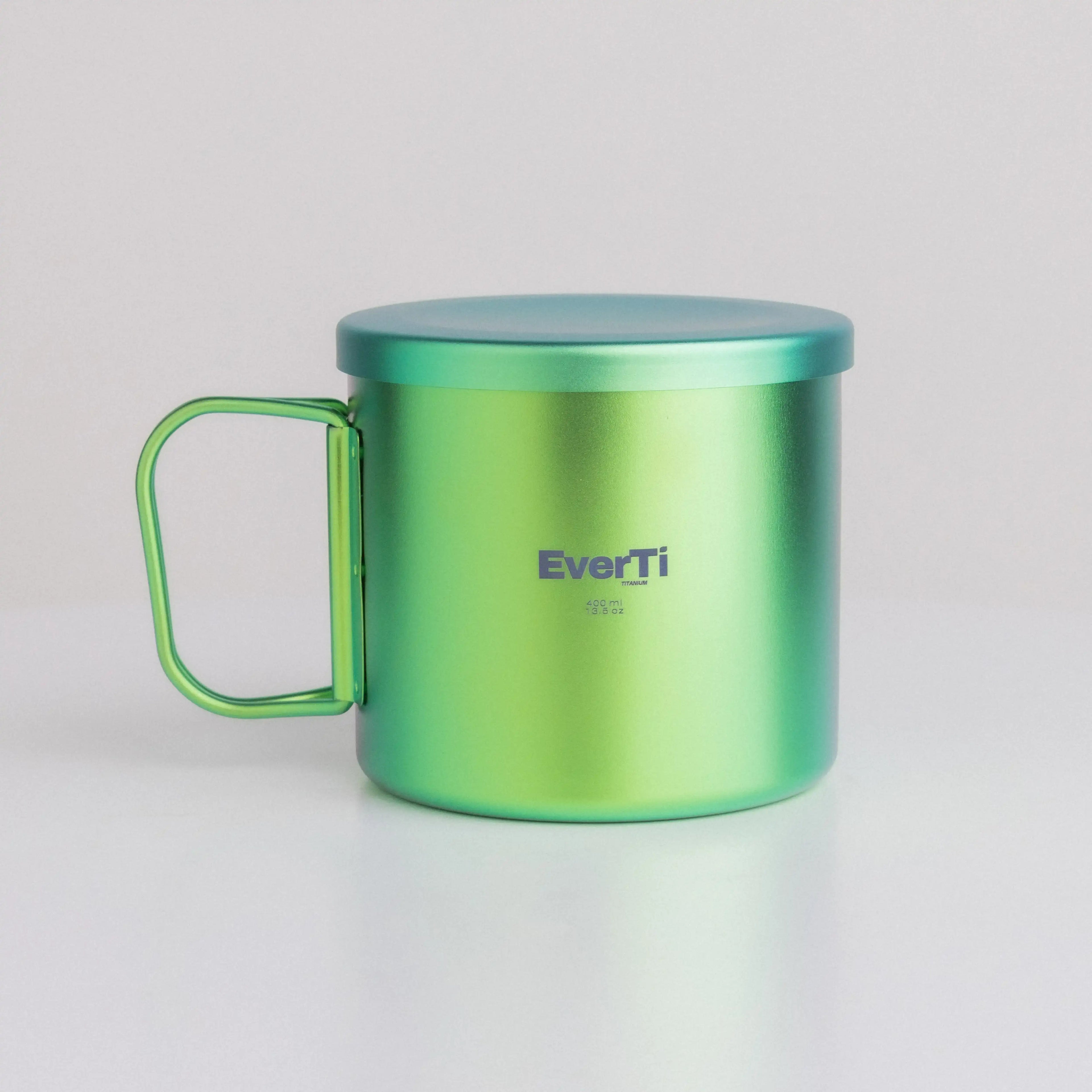 Aura Non-Coating Titanium Mug – 400ml – Forest Green