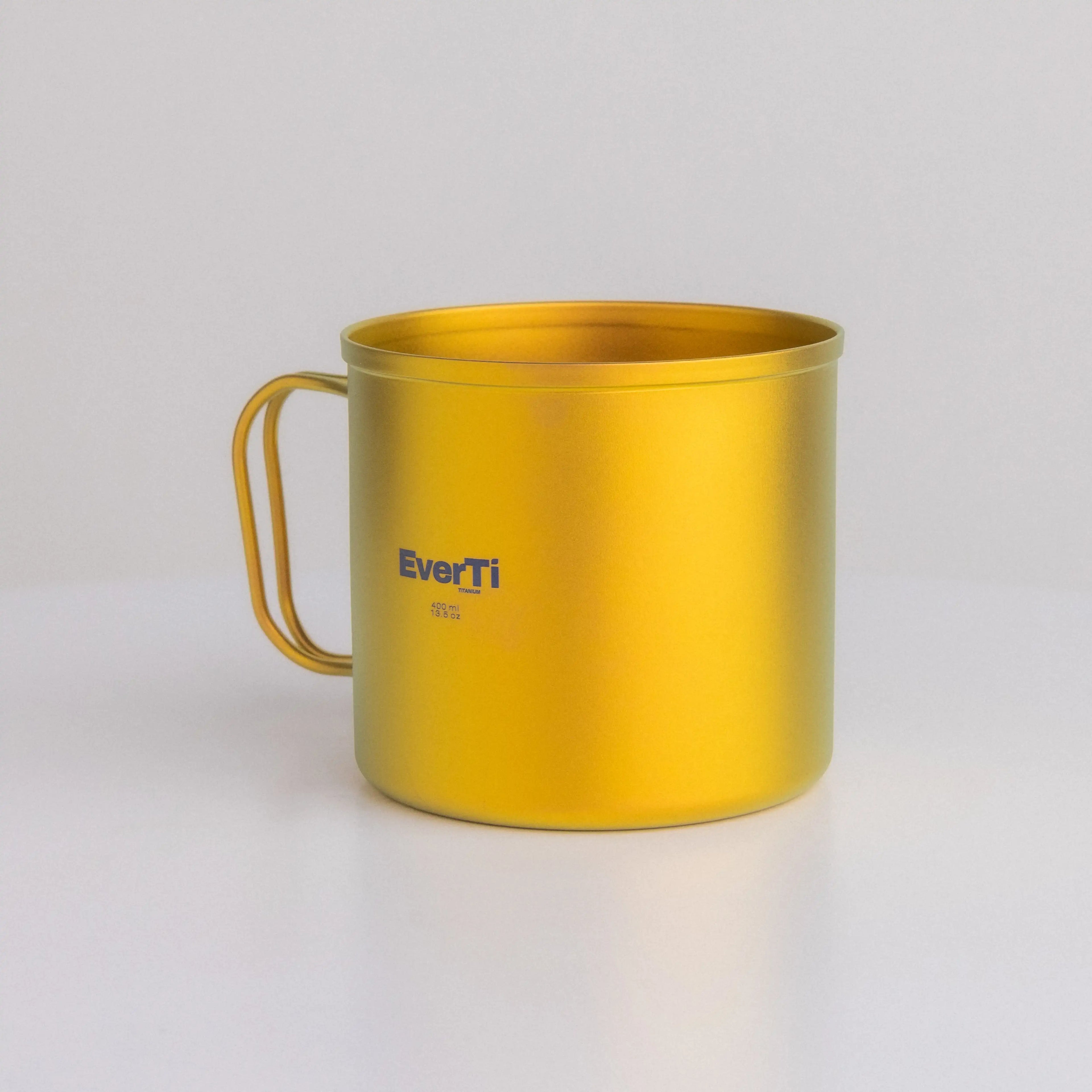 Aura Non-Coating Titanium Mug – 400ml – Solar Gold
