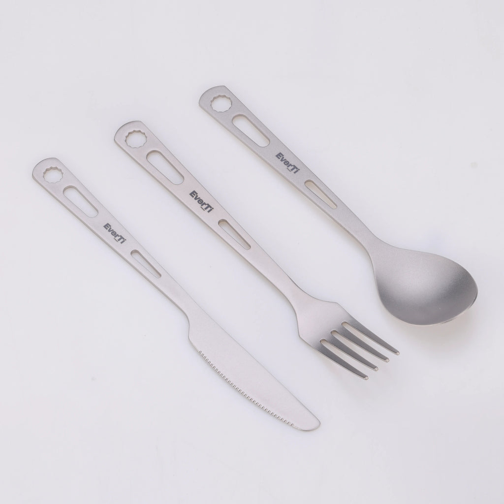 Titanium 3 - Piece Cutlery Set - EverTi