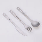 Titanium 3 - Piece Cutlery Set - EverTi
